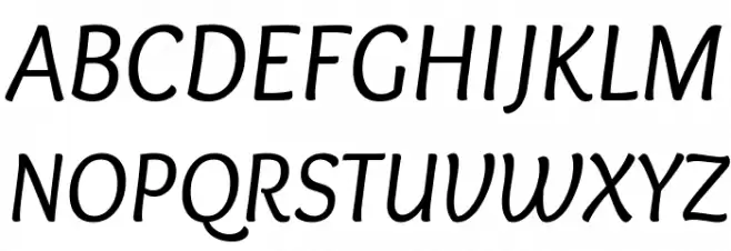 Overlock Italic Schriftart Groß
