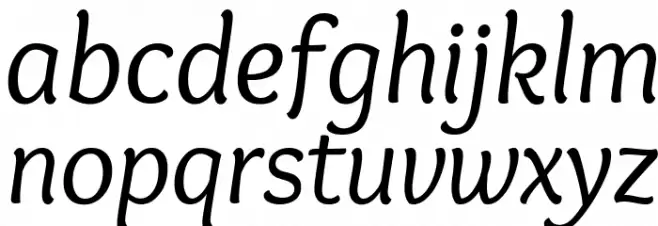 Overlock Italic Schriftart Kleinbuchstaben