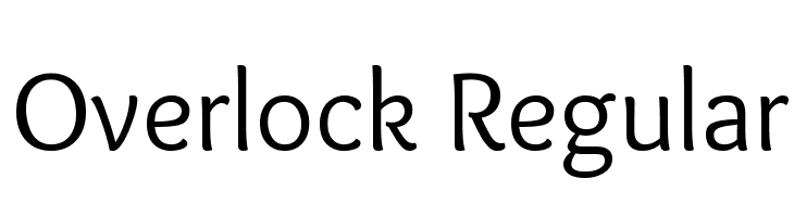 Overlock Regular  नि: शुल्क फ़ॉन्ट्स डाउनलोड