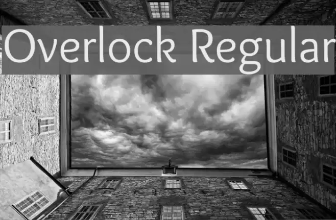Overlock Regular Font examples