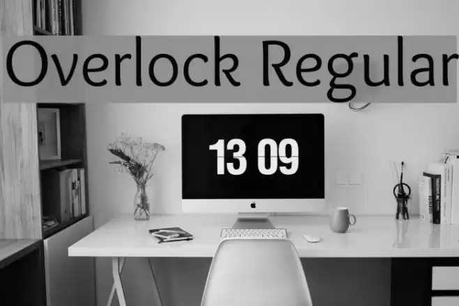 Overlock Regular Font examples