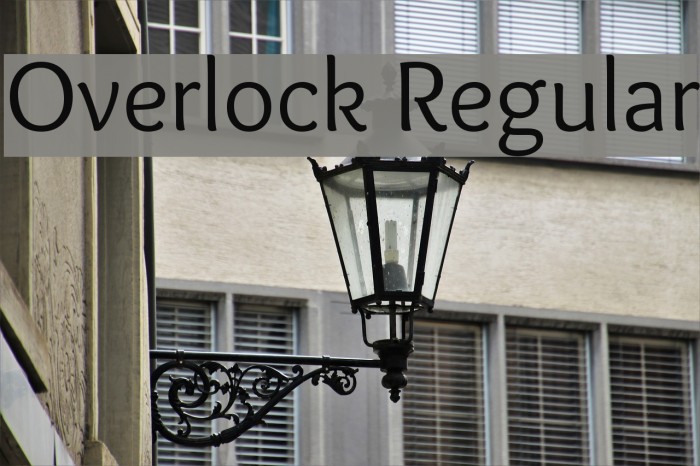 Overlock Regular Шрифта examples