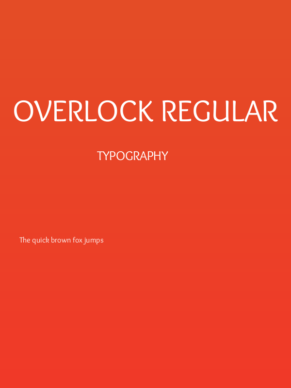 Overlock Regular Poster