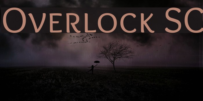 Overlock SC Font examples