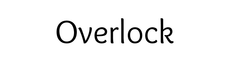 Overlock  免费字体下载