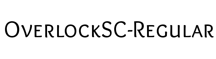 OverlockSC-Regular  font caratteri gratis