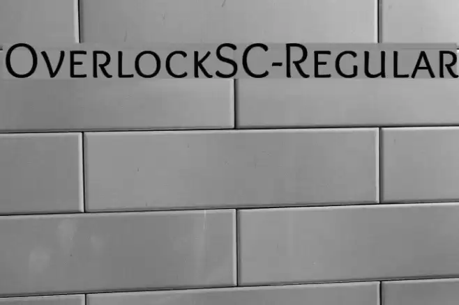 OverlockSC-Regular Font examples