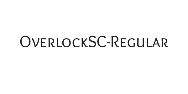 OverlockSC-Regular Logo