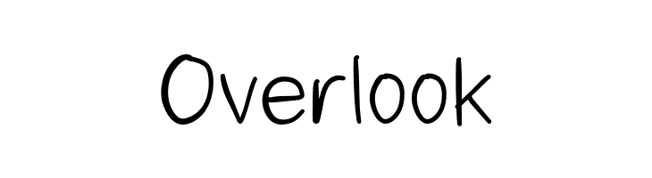 Overlook  baixar fontes gratis