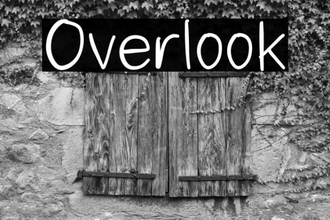 Overlook Font examples