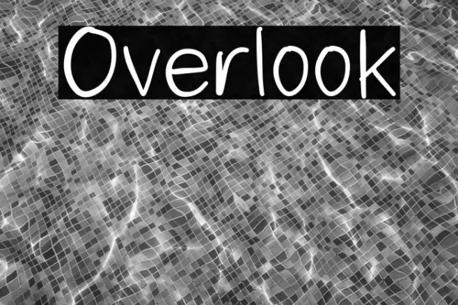 Overlook Font examples