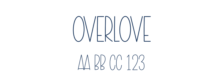 Overlove Font Preview