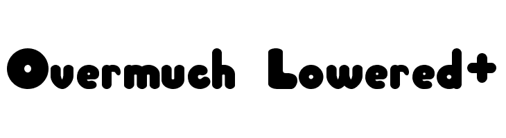 Overmuch Lowered+  لخطوط تنزيل