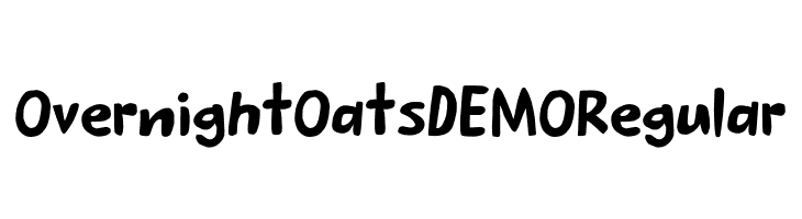 Overnight Oats DEMO Regular  font caratteri gratis