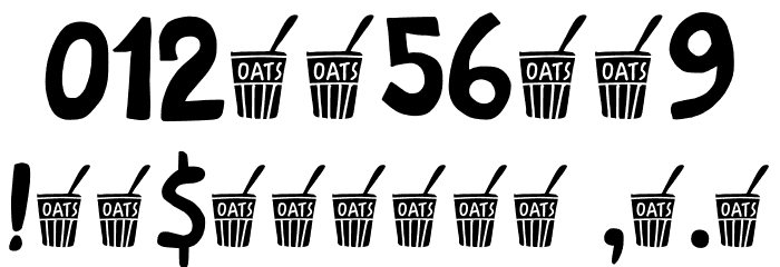 Overnight Oats DEMO Regular Font OTHER CHARS