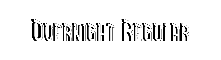 Overnight Regular  font caratteri gratis