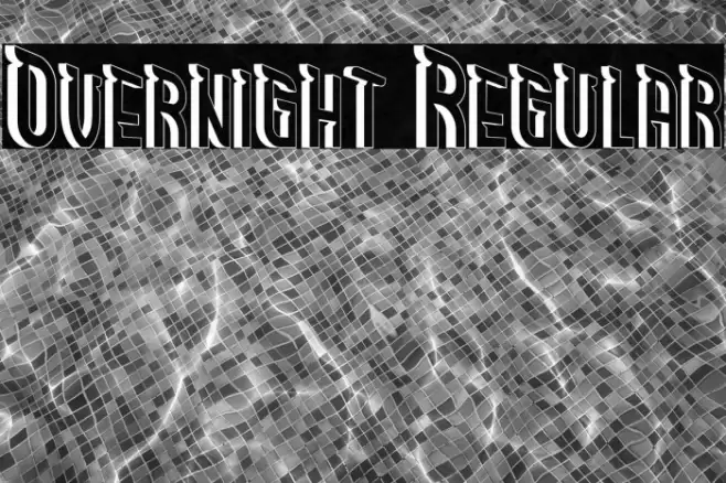 Overnight Regular Font examples