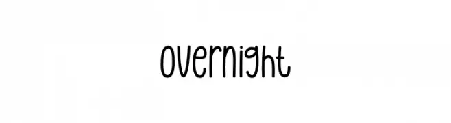 Overnight  Fuentes Gratis Descargar