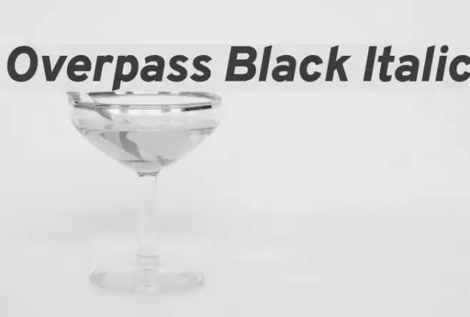 Overpass Black Italic  examples