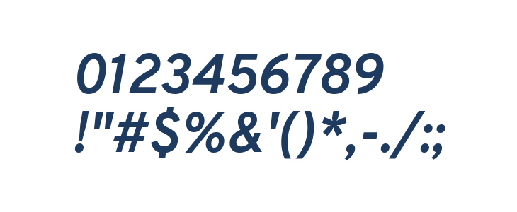 Overpass Bold Italic Other Characters