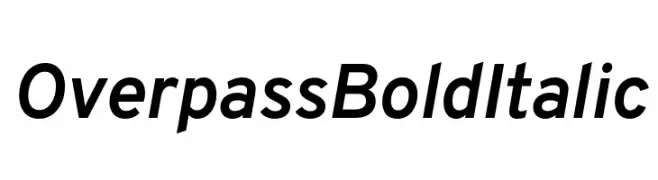 Overpass Bold Italic  Fuentes Gratis Descargar