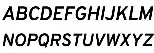 Overpass Bold Italic 字体 大写