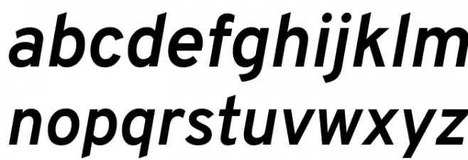 Overpass Bold Italic 字体 小写