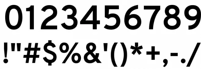 Overpass Bold Font OTHER CHARS