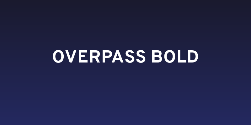 Overpass Bold Social Header