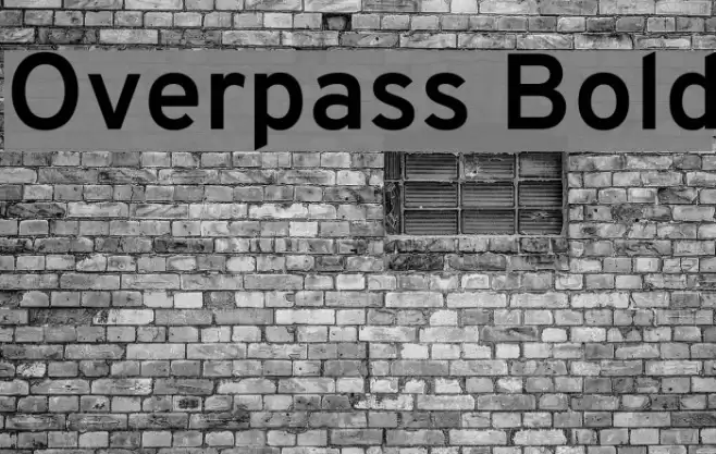 Overpass Bold Font examples
