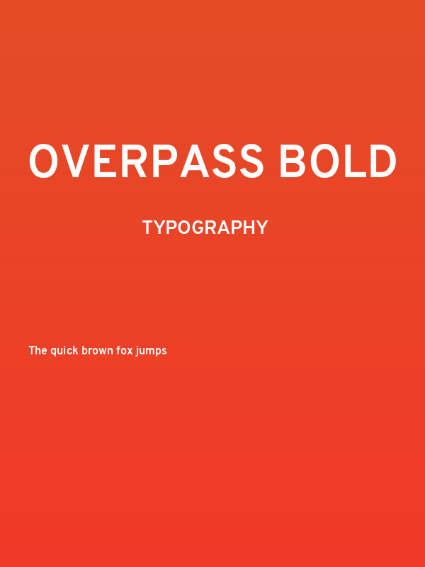 Overpass Bold Poster