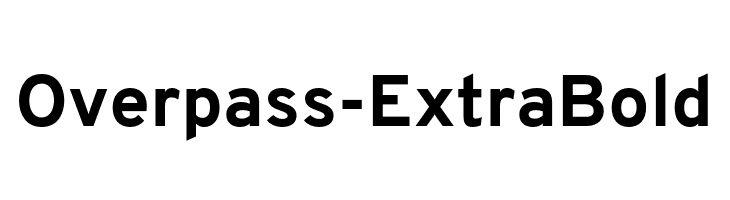 Overpass-ExtraBold  font caratteri gratis