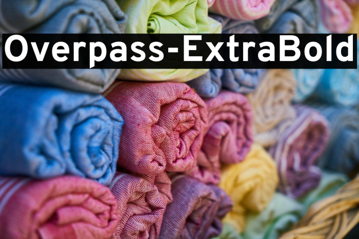 Overpass-ExtraBold Example 1