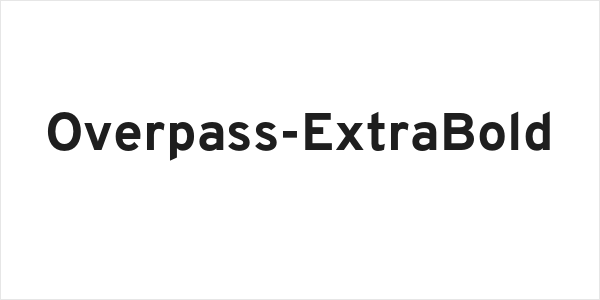 Overpass-ExtraBold Logo
