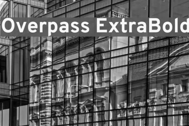 Overpass ExtraBold Font examples