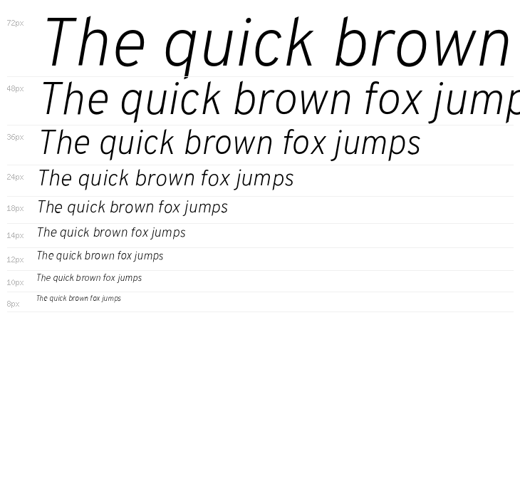 Overpass ExtraLight Italic Waterfall