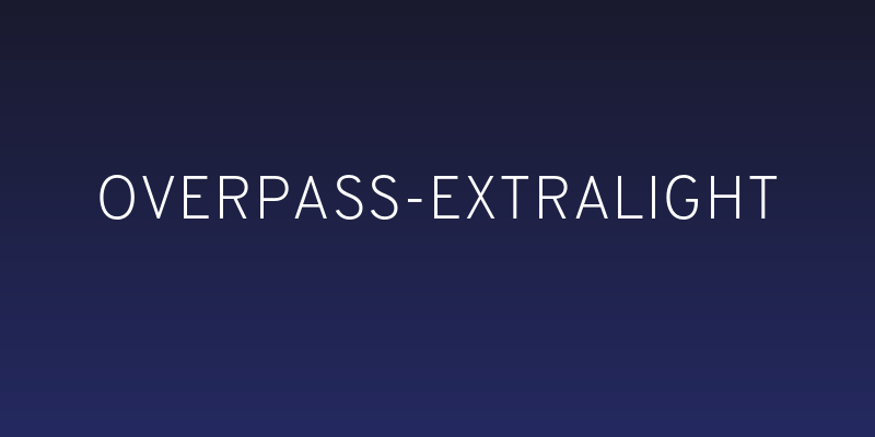 Overpass-ExtraLight Social Header