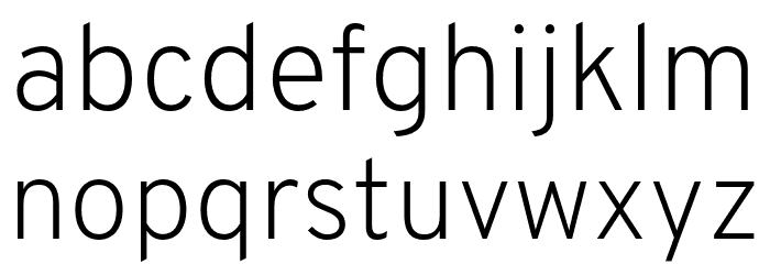 Overpass-ExtraLight Font LOWERCASE