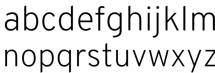 Overpass ExtraLight Font LOWERCASE