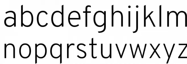 Overpass ExtraLight Font LOWERCASE