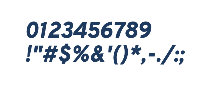 Overpass Heavy Italic Other Characters