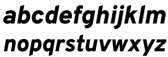 Overpass Heavy Italic Schriftart Kleinbuchstaben