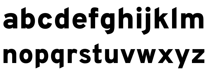 Overpass-Heavy Font LOWERCASE