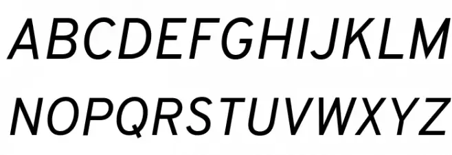 Overpass Italic 字体 大写