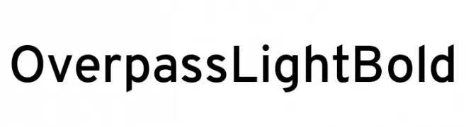 Overpass Light Bold  les polices de caractères gratuit tlcharger