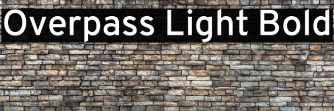 Overpass Light Bold Example 2