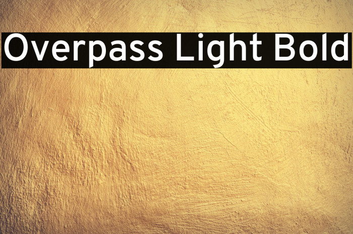 Overpass Light Bold Example 3