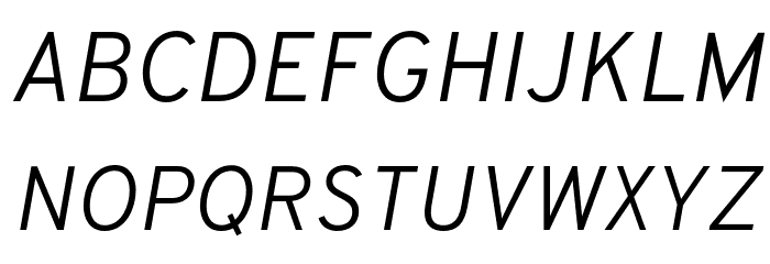 Overpass Light Italic Polices MAJUSCULES