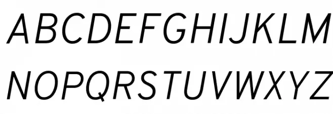 Overpass Light Italic Polices MAJUSCULES