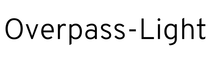 Overpass-Light  Descarca Fonturi Gratis